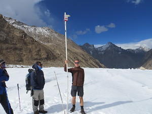 Fieldwork on Chhota Shigri Glacier, Western Himalaya, India, October 2015